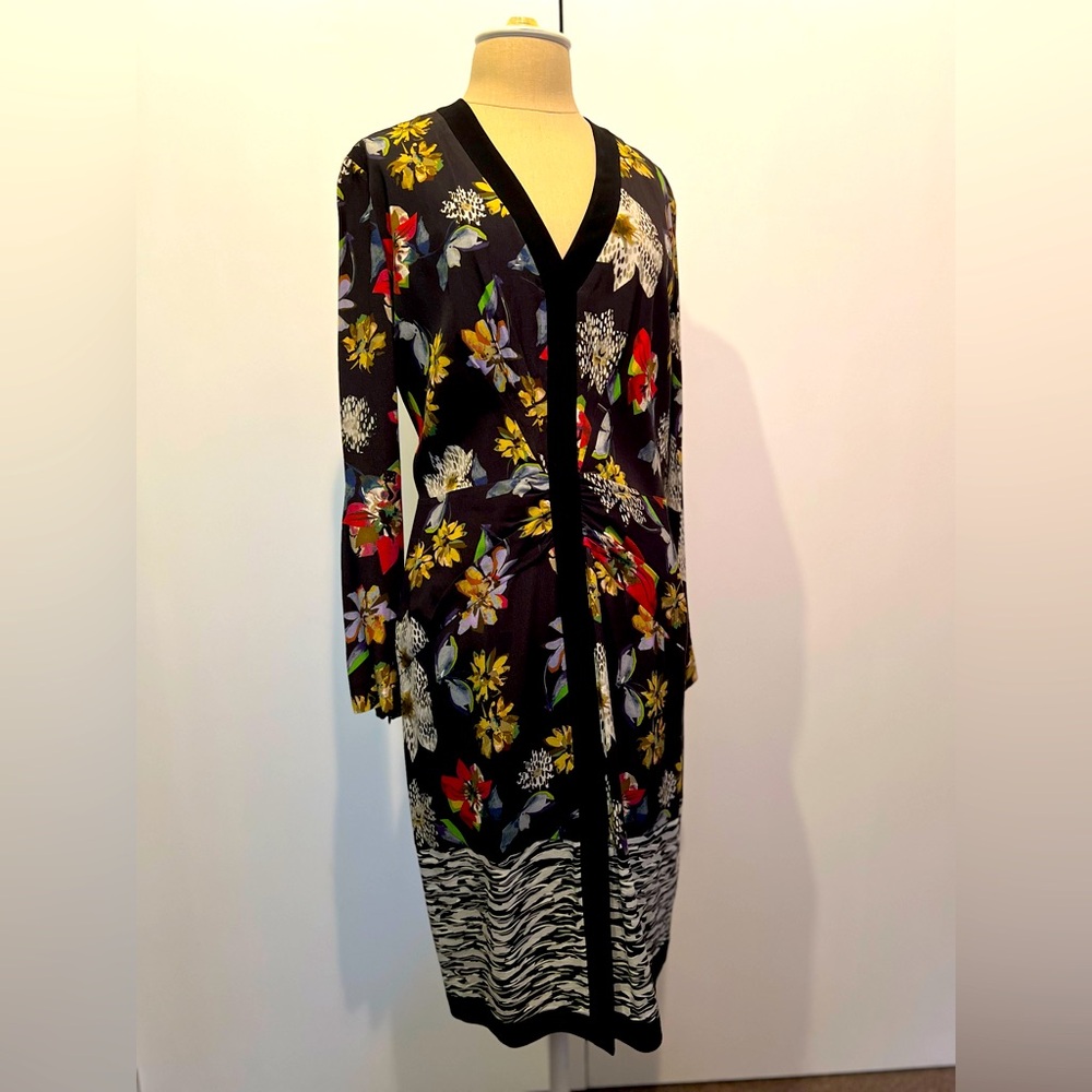 NWT Etro woman’s elegant black floral dress Size EU 48 - Picture 2 of 14